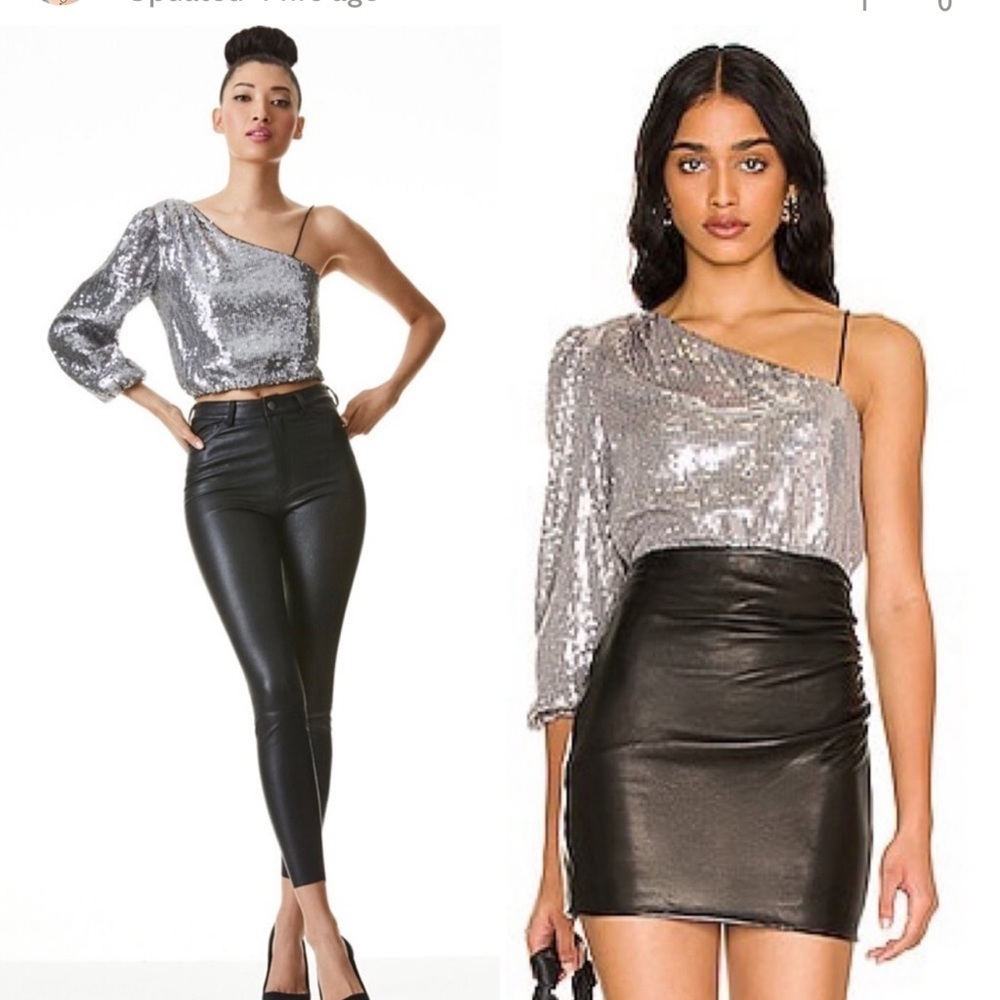 NWT ALICE + OLIVIA - Lucinda One Shoulder Top